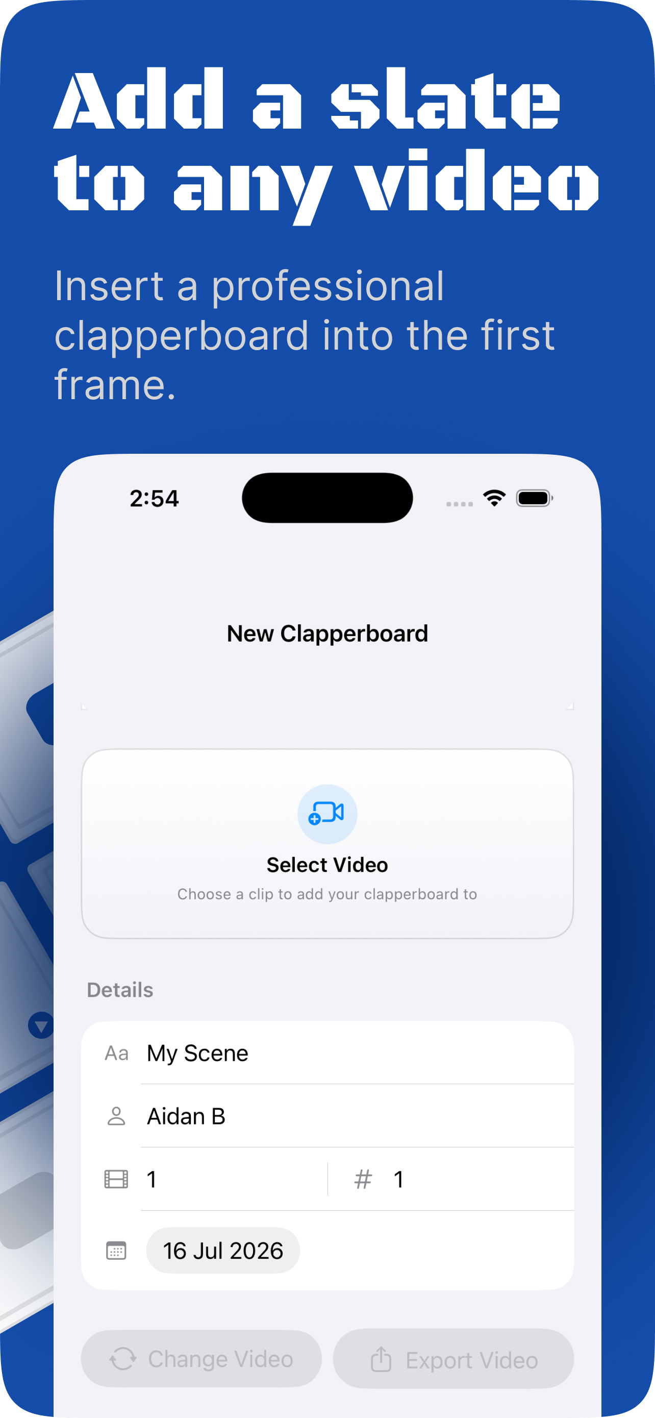 Clapperboard Pro screenshot 2