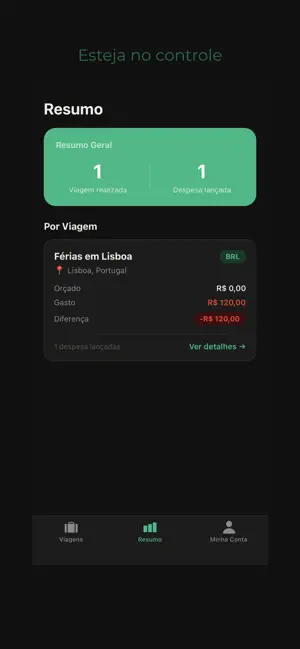 TripBudget - Viagem Planejada screenshot 2