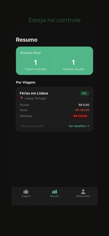 TripBudget - Viagem Planejada screenshot