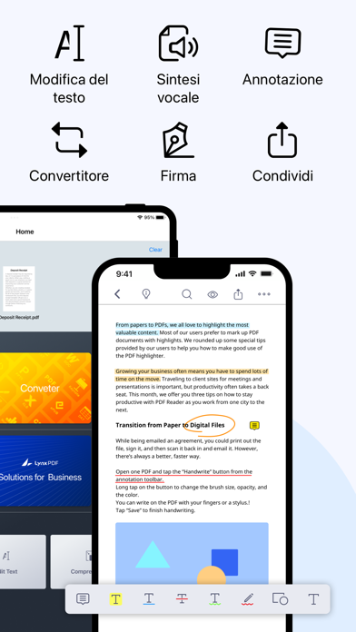 PDF Reader - Editor & Lettore screenshot 2
