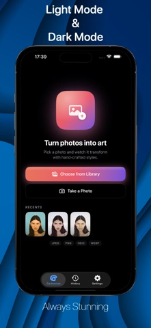 Photo Cartoonizer AI Art Maker iPhone screenshot