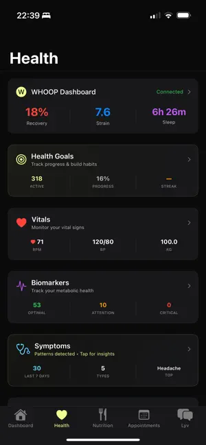 Optimal Health - Lyv screenshot 2