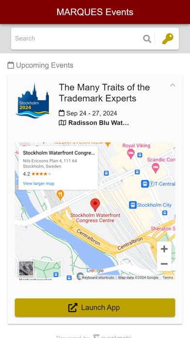 MARQUES Events Screenshot