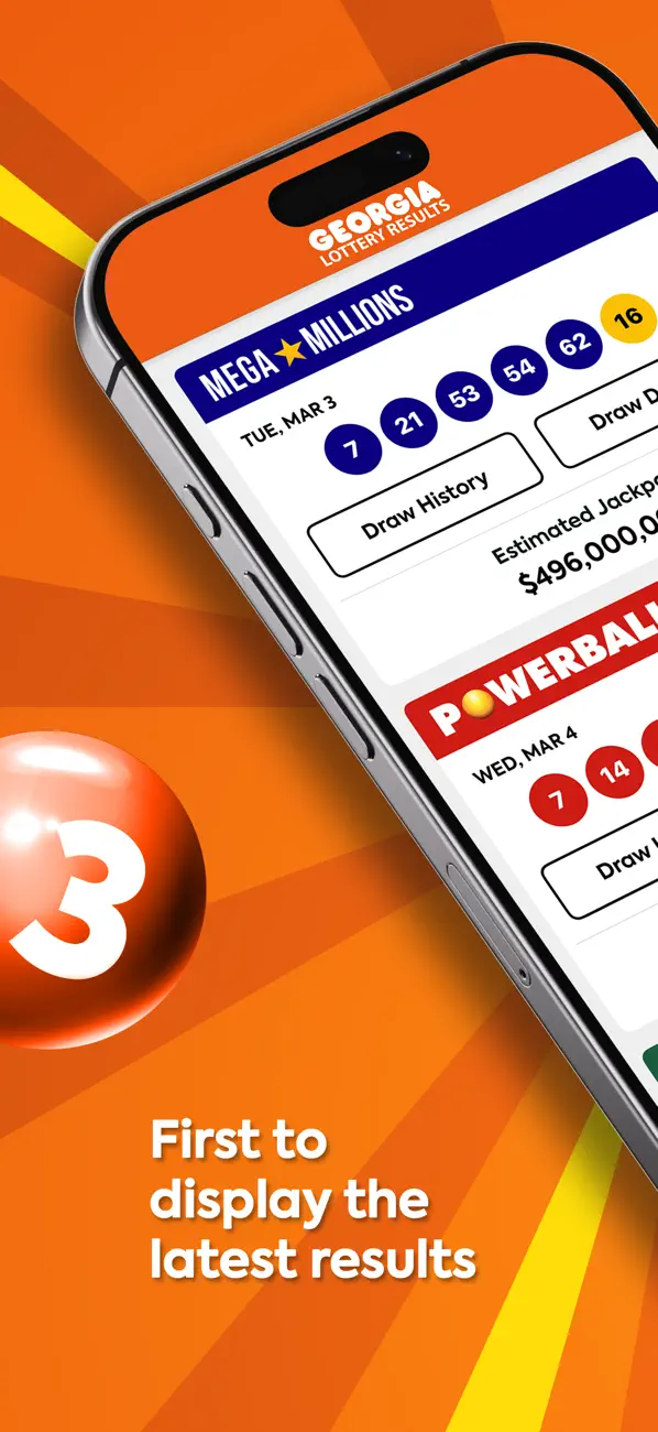 Screenshot #1 pour Lottery Results Georgia