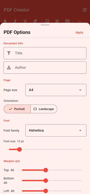 PDF Creator Simple & Fast screenshot 4