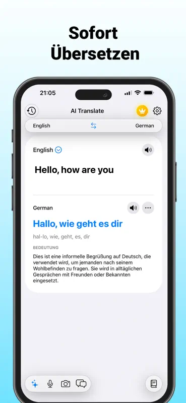 KI-Übersetzer; Live screenshot 3 of 6