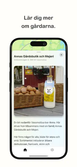 Screenshot von Gårdsbutiker I Sverige auf dem iPhone 3