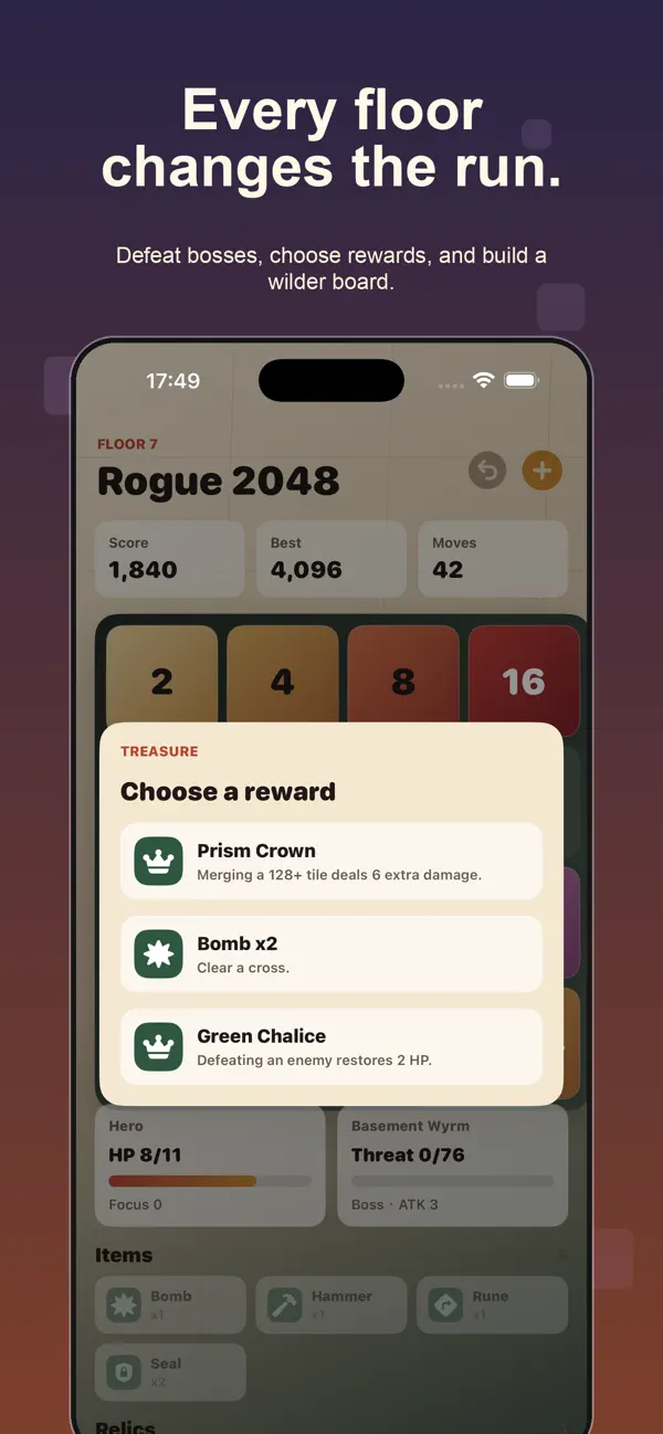Screenshot #3 pour Rogue 2048