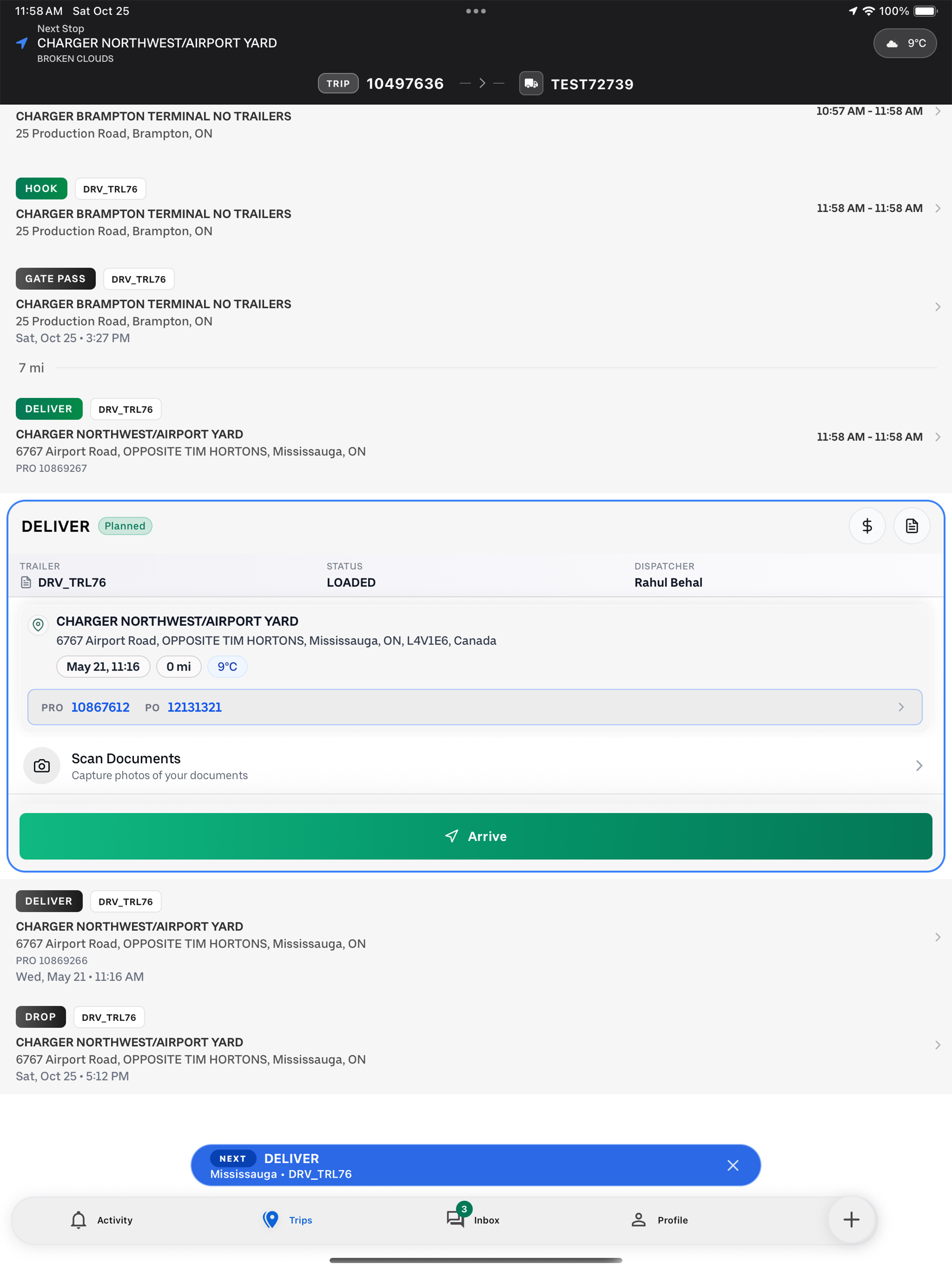 Pearl Technologies Driver App