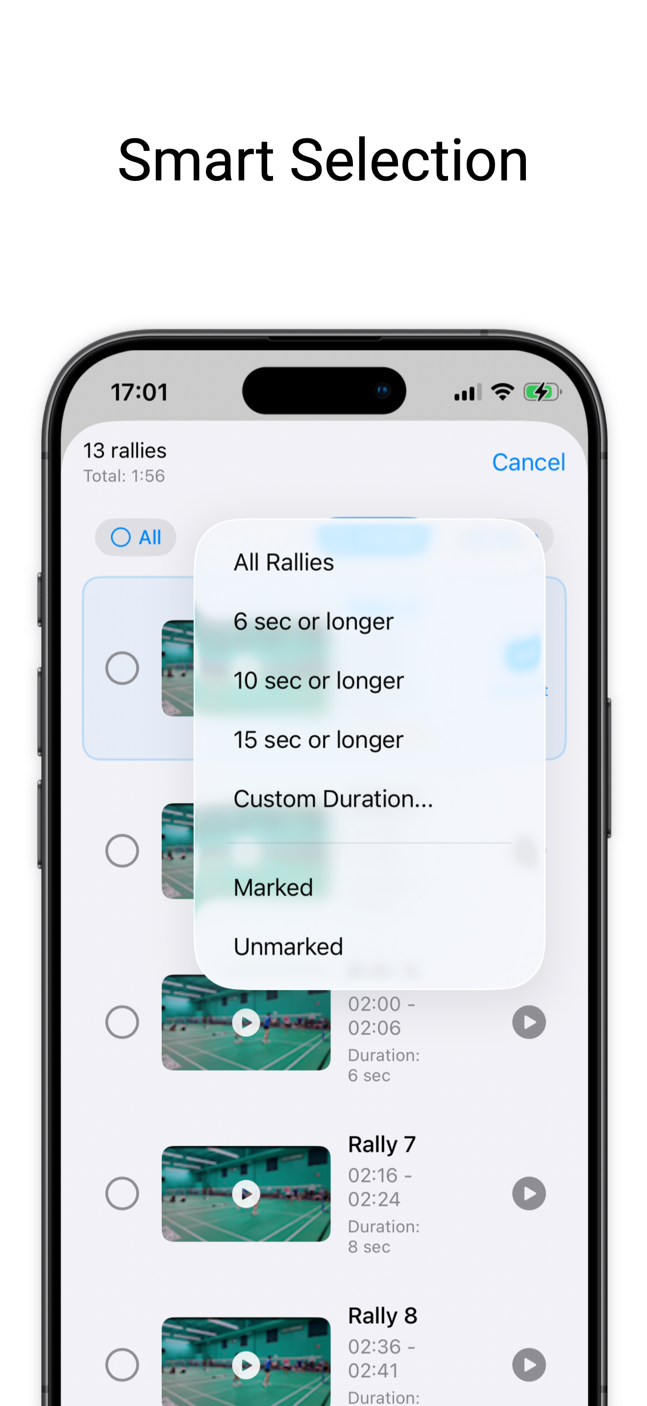 RallyCut: AI Badminton Editor screenshot 2