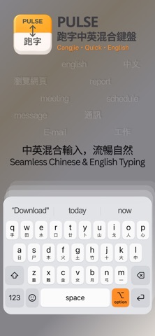 PULSE English-Chinese Keyboard iPhone screenshot