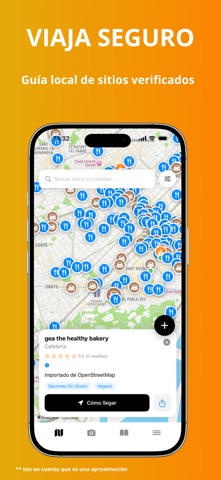 GF Gluten Scanner Restaurantes iPhone screenshot 5