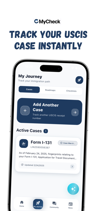 MyCheck AI: USCIS Case Tracker Screenshot 1 of 4