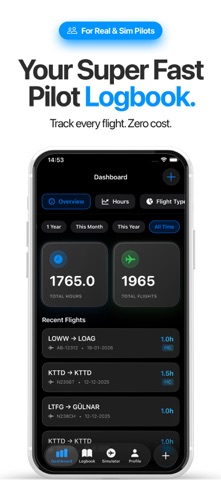PilotLinked Logbook for Pilots Screenshot 1 of 6