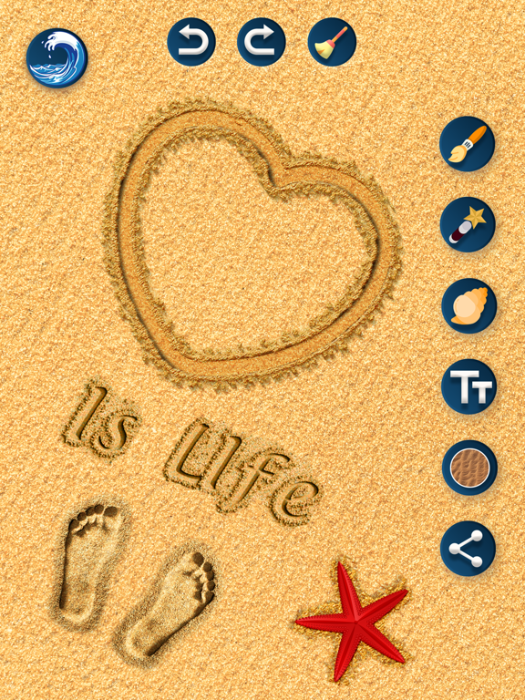 Sand Draw: Beach Art Drawings