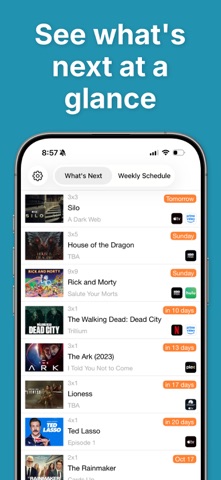 Next Episode - Track TV Shows iPhone screenshot