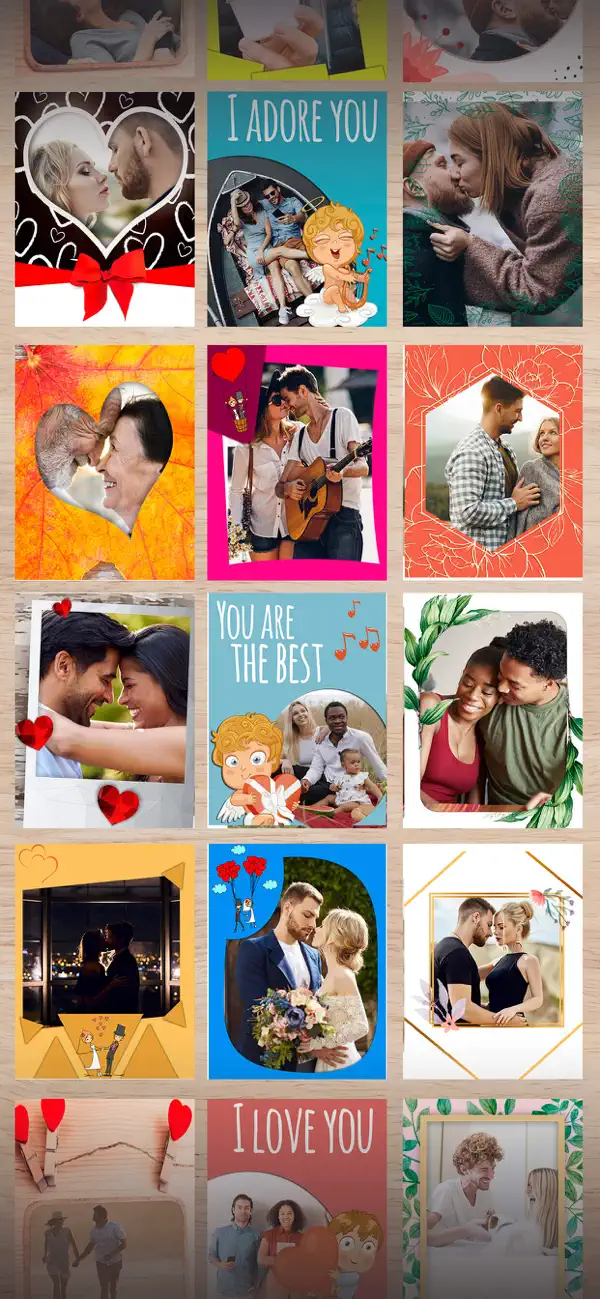 Screenshot #1 pour Créez de belles cartes d'amour