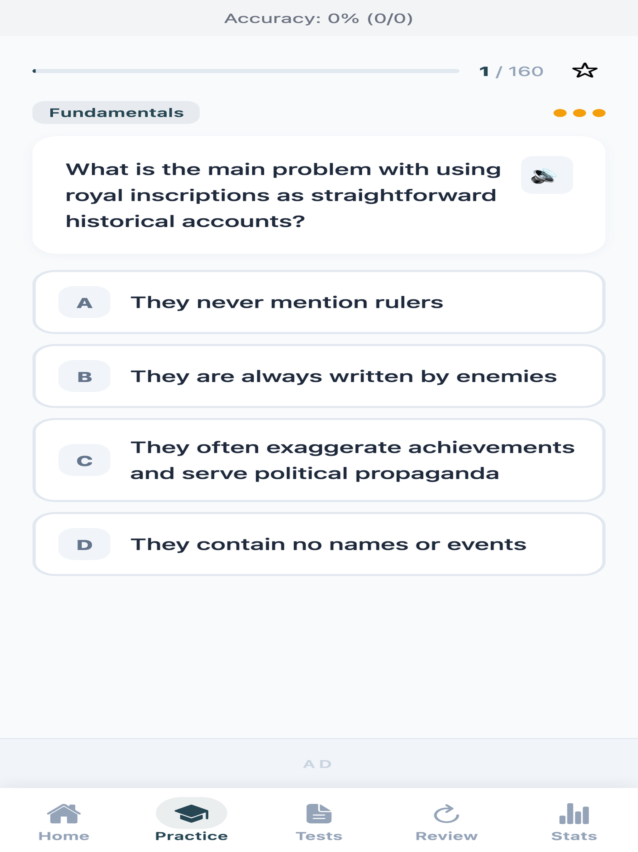 Ancient History Facts Quiz