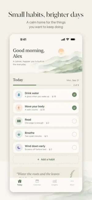 Habitue - Easy Habit Tracking screenshot 1