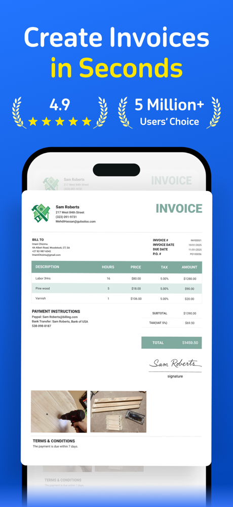 Invoice Maker App -InvoiceBase screenshot 1