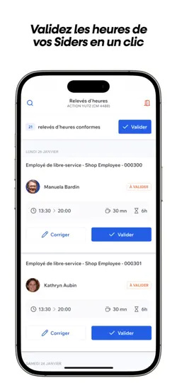 Capture d'écran de Side Pro - Gestion D'intérim sur iPhone 2