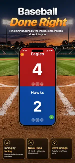 Baseball Score & Scoreboard screenshot 1