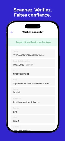 Product Authentication screenshot