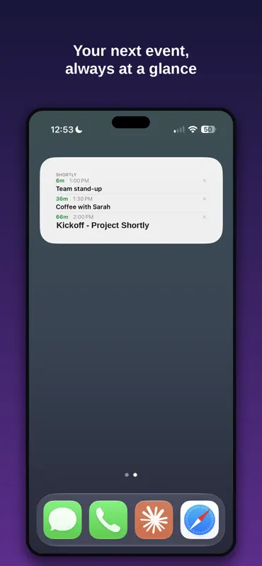 Shortly: Calendar Widget screenshot 4 of 6