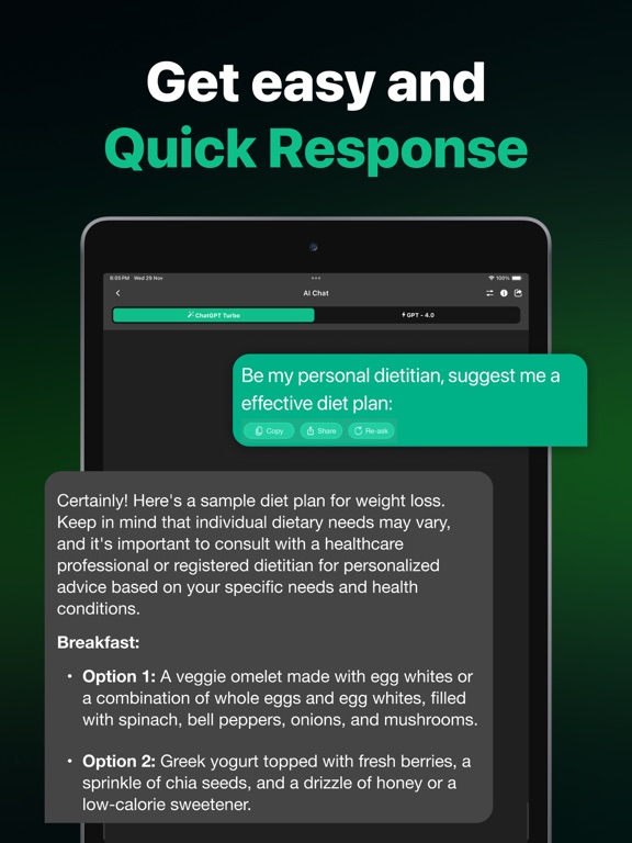 AI Chat: Ask Chat AI Assistant iPad screenshot 3 - Utilities app