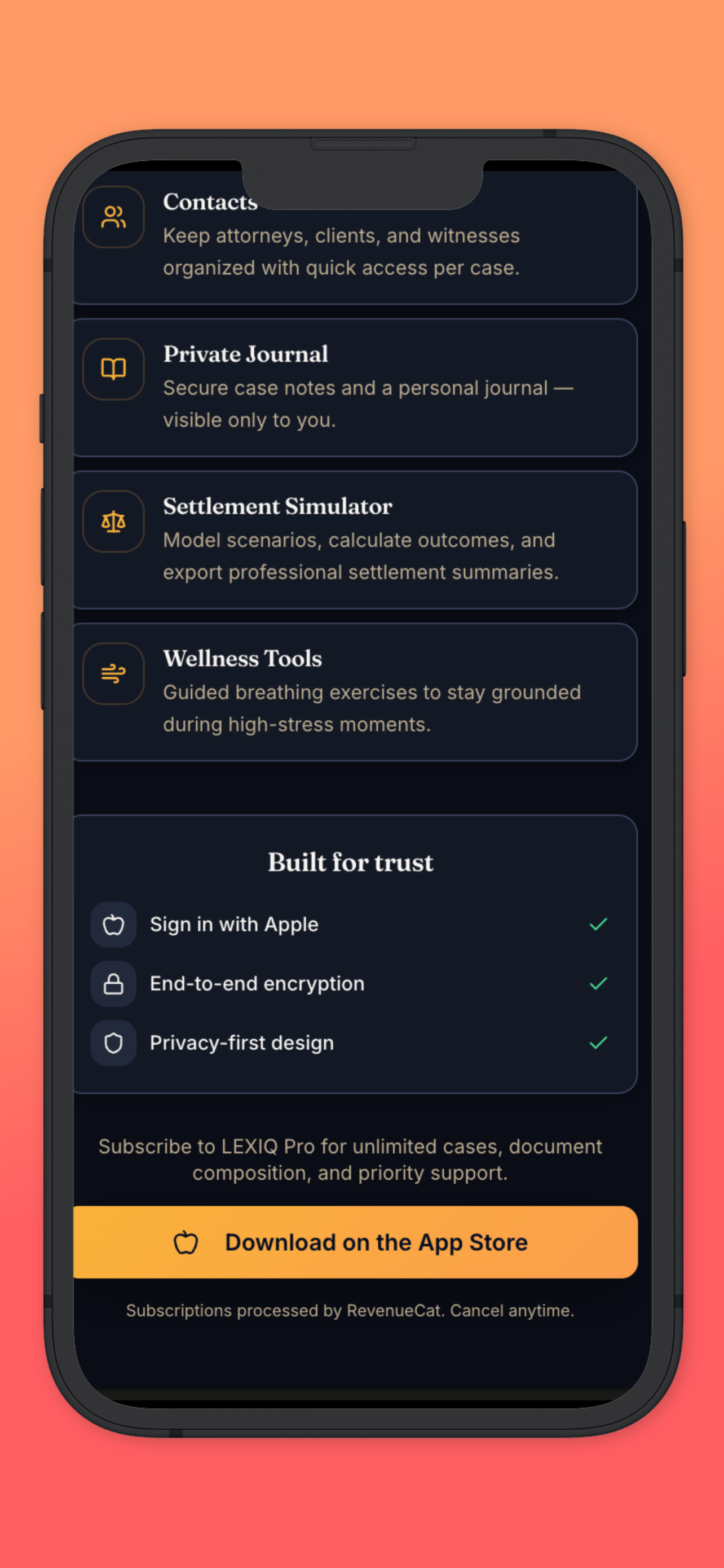 LEXIQCASE screenshot 2