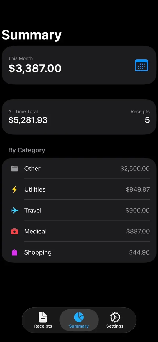Screenshot #2 pour Simple Receipt Snap & Store