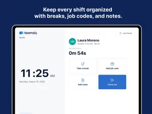 Teamsly Time Clock Kiosk screenshot 3