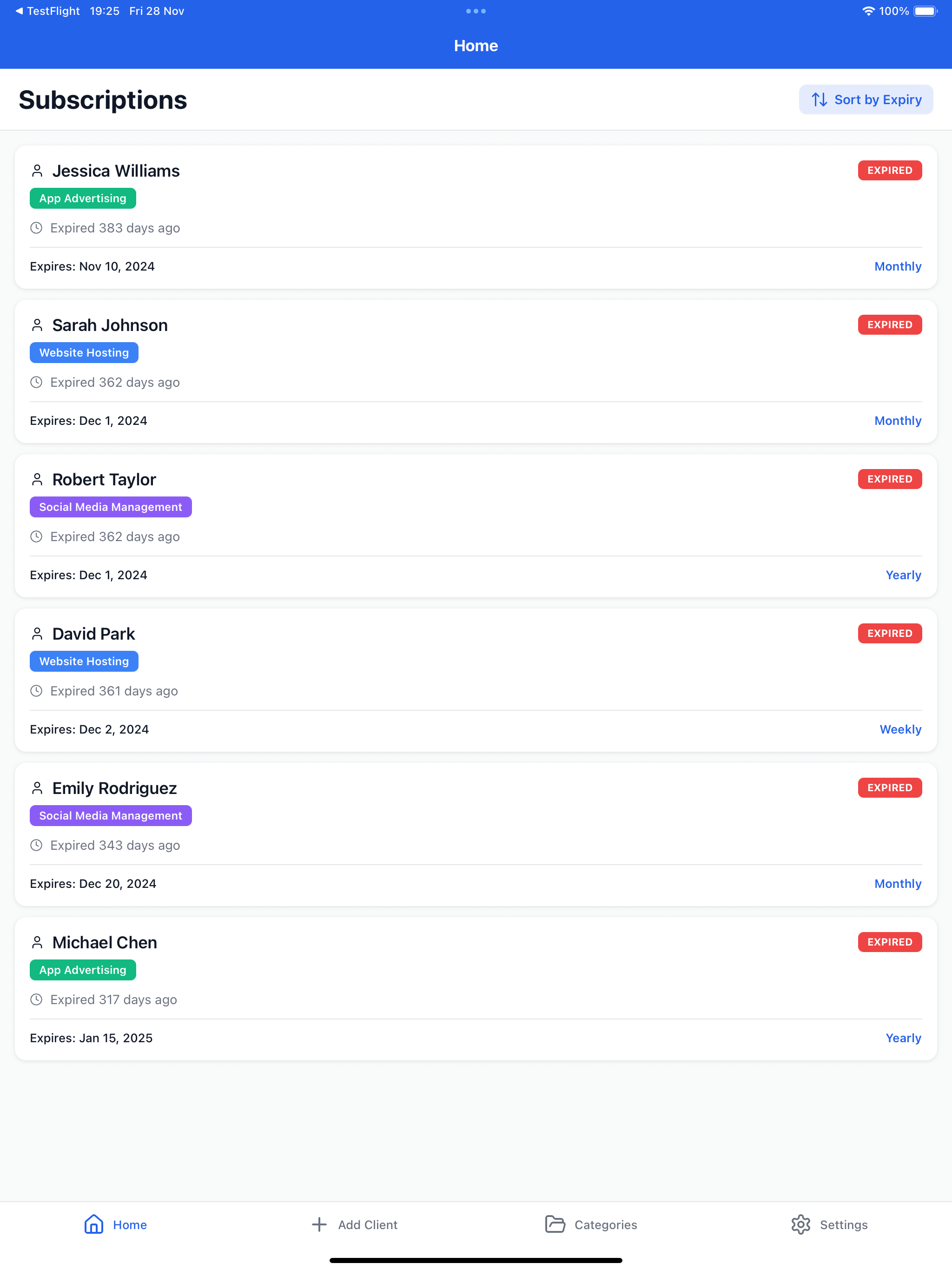 Subscription Tracker V2