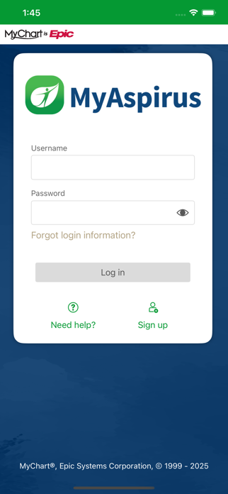 MyAspirus Screenshot 1 of 5