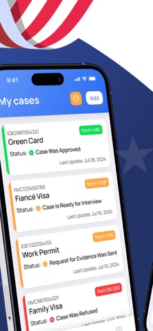 Case Tracker for USCISㅤ iPhone screenshot