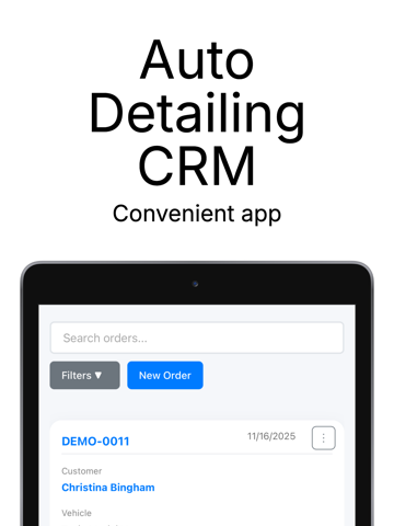 Auto Detailing CRM iPad screenshot 2 - Business app