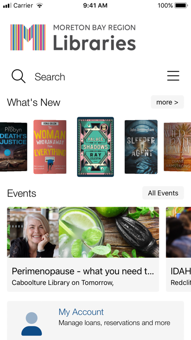 Moreton Bay Region Libraries Screenshot