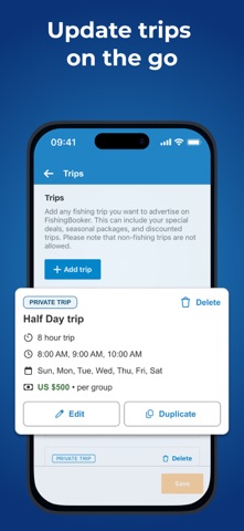 FishingBooker for Captains iPhone screenshot
