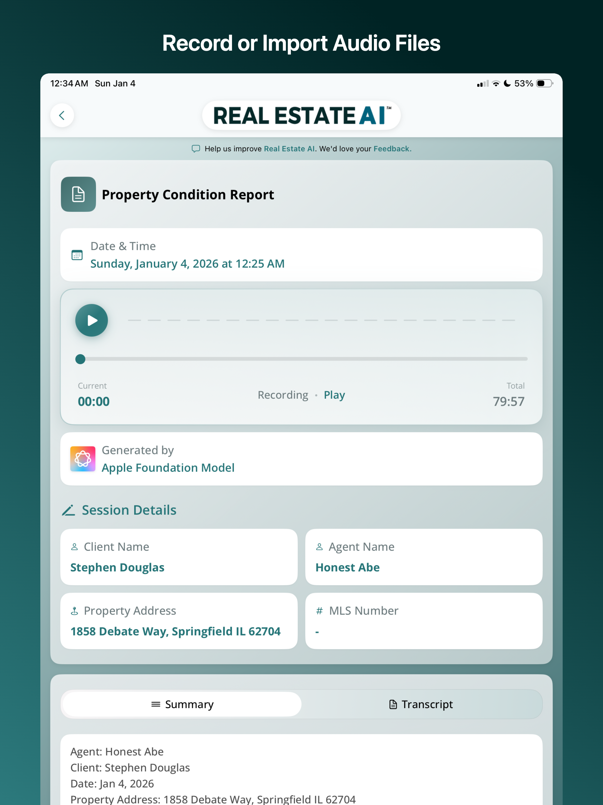 RealEstateAI Notes & Meetings screenshot 14