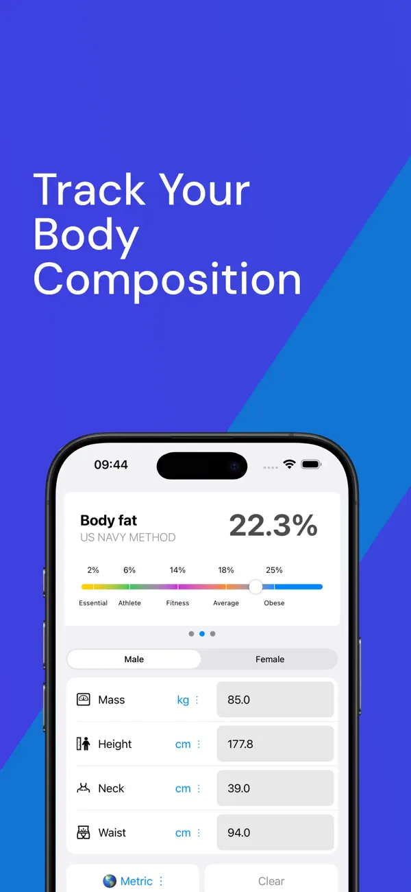 Screenshot #1 pour Body Fat Calc