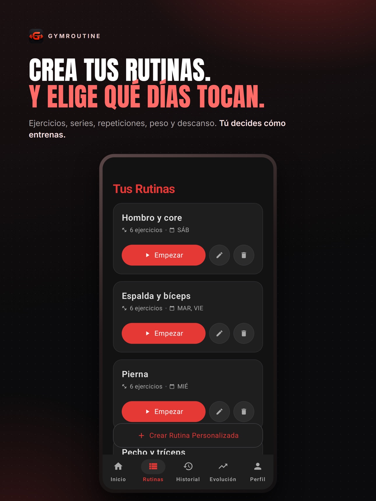 Screenshot 10 of GymRoutine: rutinas de gym