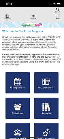 SHAPE America 2026 screenshot
