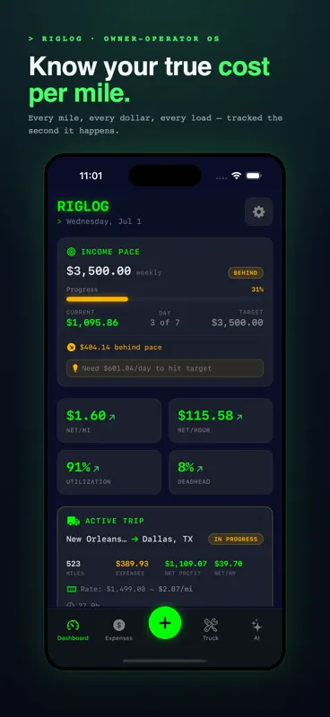 RIGLOG: Trucking Expense Log screenshot 1 of 10
