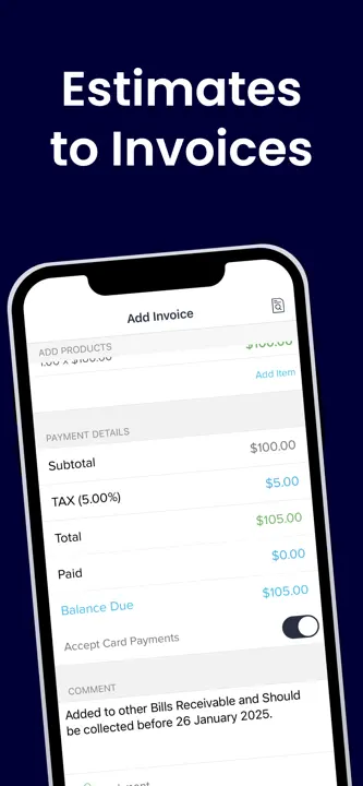 Invoice Maker・Estimate App: скриншот 3 из 4