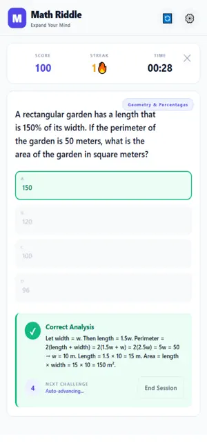 Math - Riddles and Puzzles screenshot 2