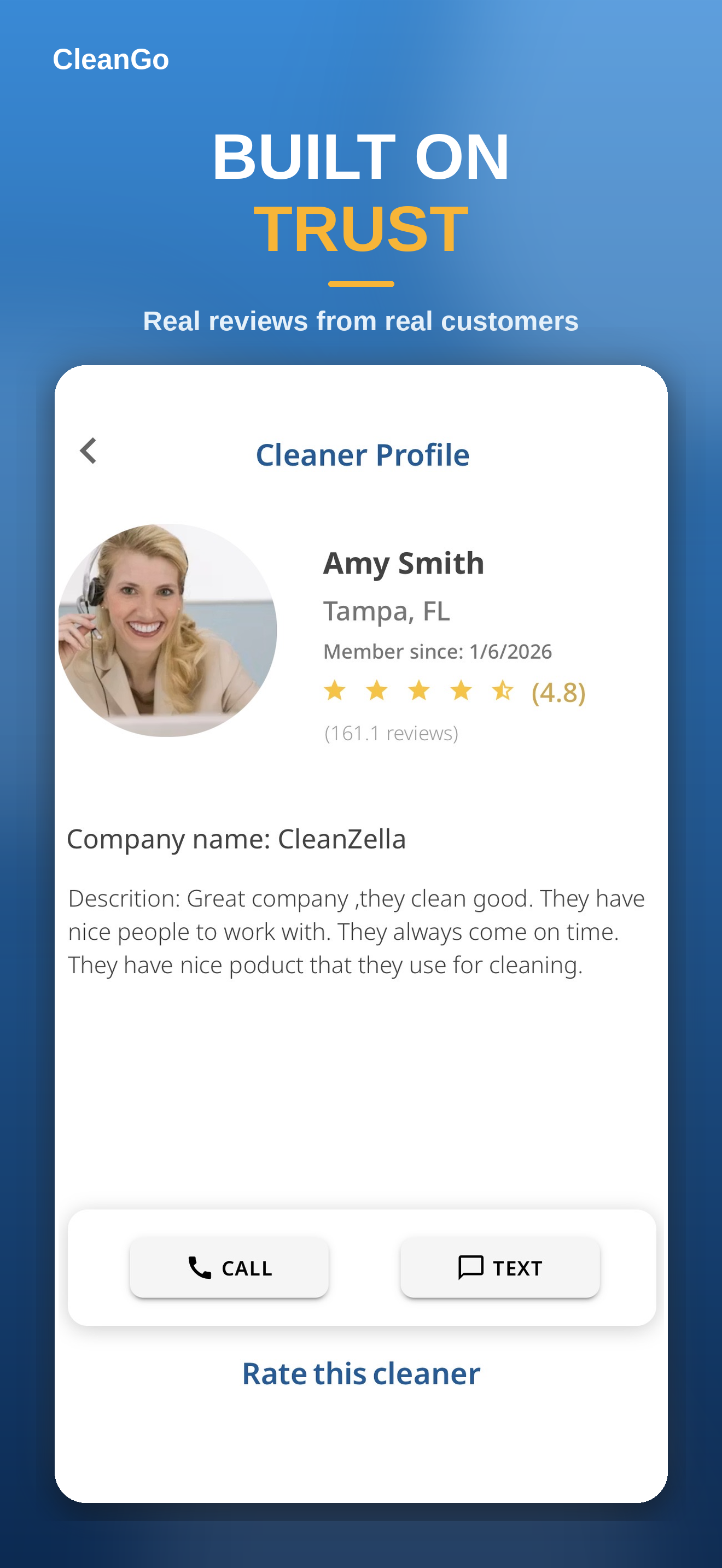 CleanGo – House Cleaning screenshot 8