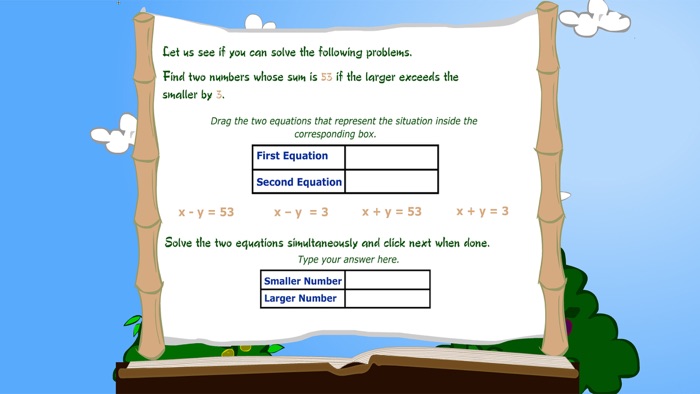 Solve Linear Equations 2 Vars