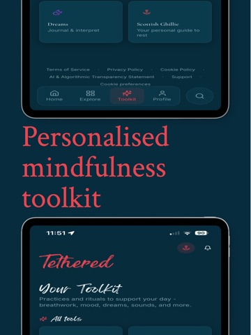 Tethered: Better Sleep Stories iPad screenshot
