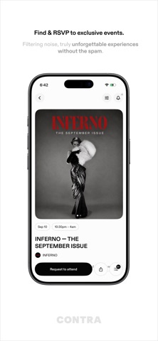 Screenshot 3 of CONTRA: By Invitation App