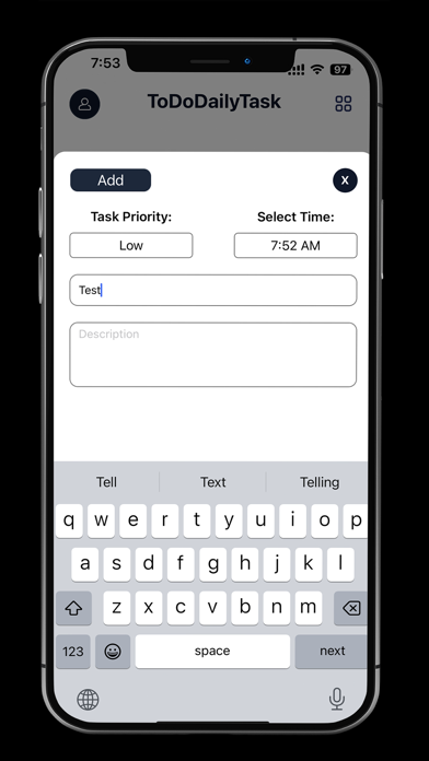 To Do Daily Task Screenshot